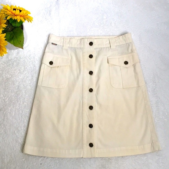 Burberry Dresses & Skirts - Burberry Button Up Safari Skirt
